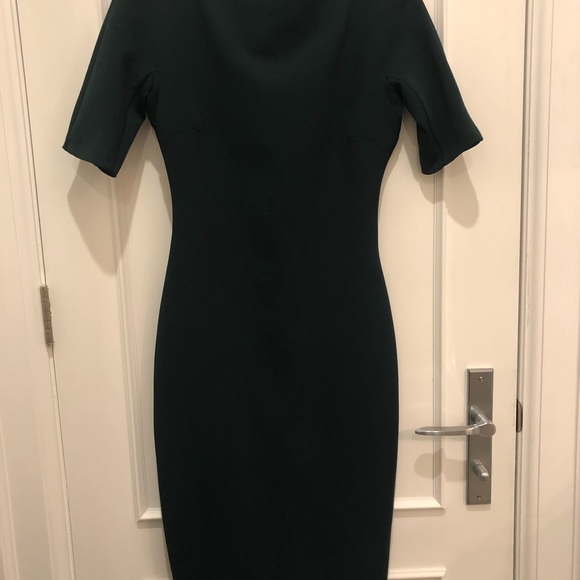 ZARA dark green sheath dress size XS - Picture 1 of 4